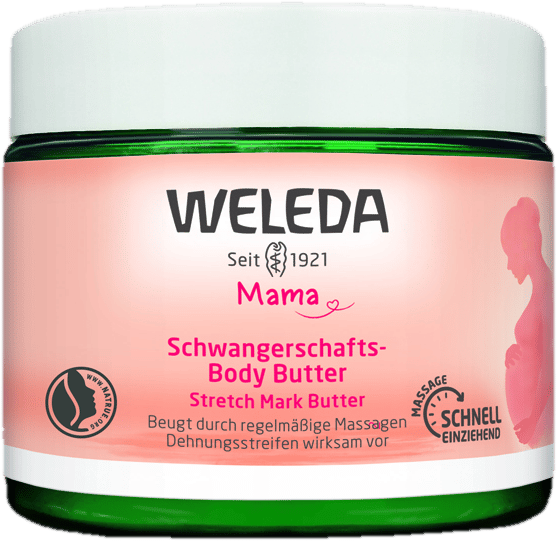 WELEDA Natural Anti-Stretch Mark Body Butter for Expectant Mothers 150 ml