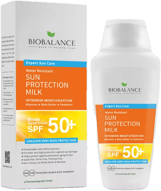BioBalance Vízálló hidratáló fényvédő naptej SPF50+