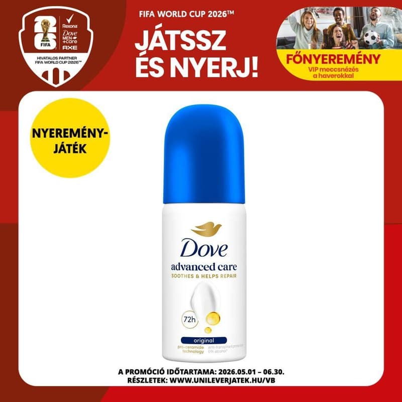 Dove Advanced Care Original női izzadásgátló dezodor, 35 ml