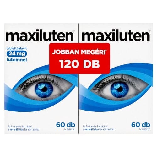 Maxiluten Lutein tabletta duopack 60+60 db
