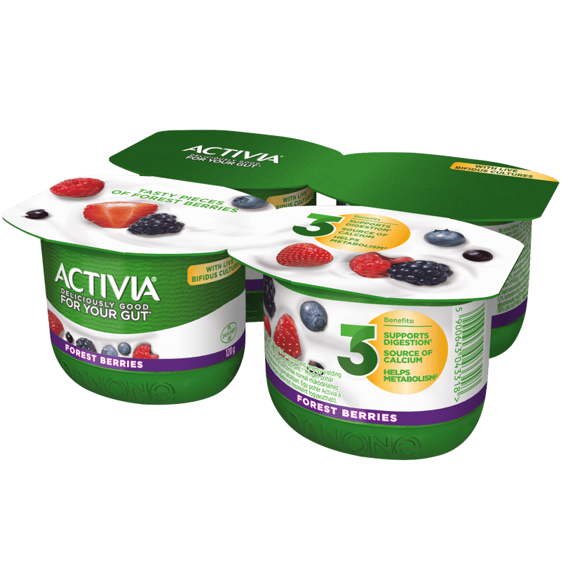 Danone Activia vegyes gyümölcsös élőflórás joghurt (4x120g)