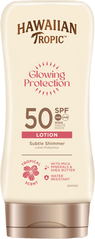 Hawaiian Tropic Glowing Protection SPF50+ ragyogást adó naptej, 170 ml