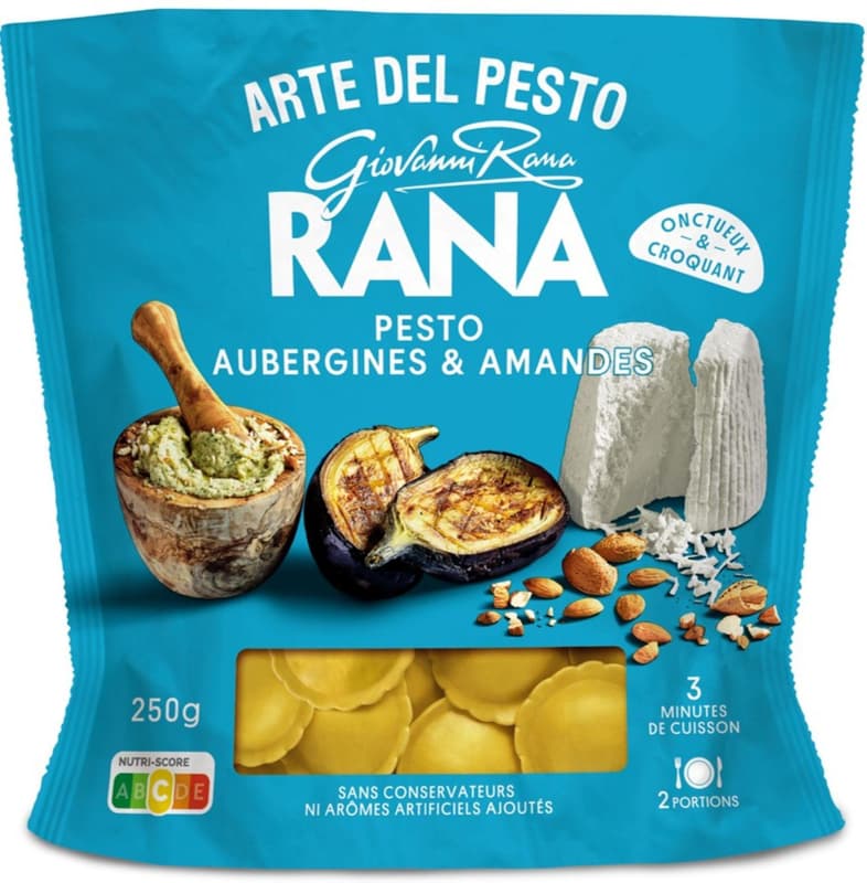 Rana pestos ravioli padlizsánnal és mandulával 250g