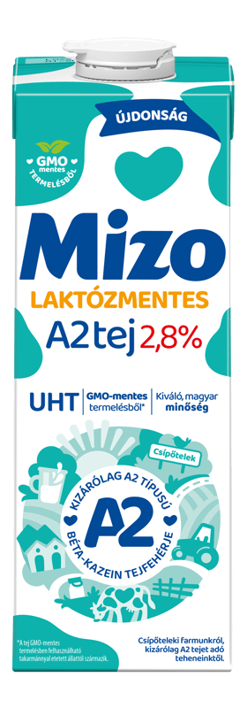 MIZO A2 lactose-free UHT milk 2. 8% 1L