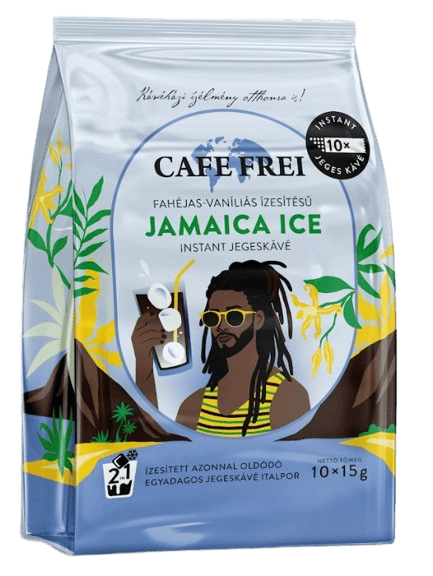 CAFE FREI Jamaica ice fahéjas-vaníliás ízesítésű instant jegeskávé
