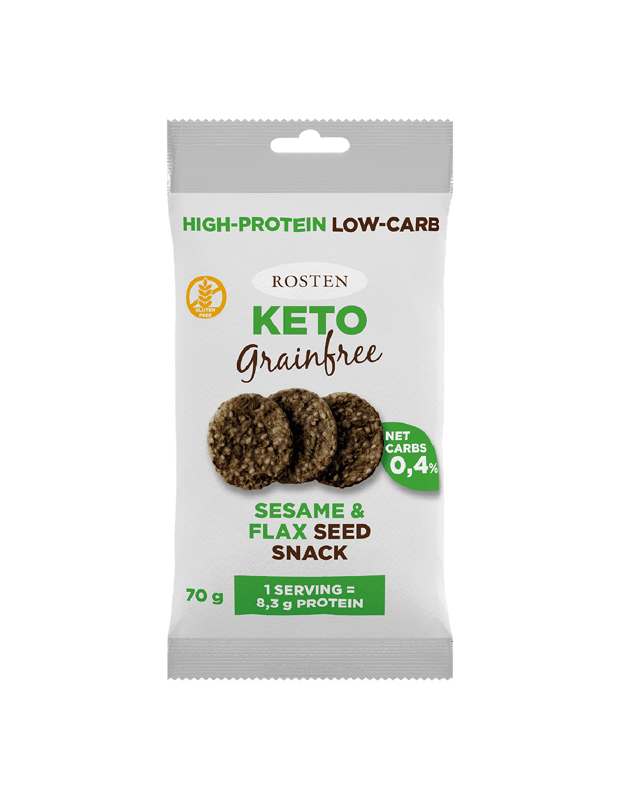 Rosten Gluténmentes Keto Seedsnack szezám- és lenmagos magfalat