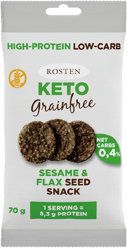 Rosten Gluténmentes Keto Seedsnack szezám- és lenmagos magfalat