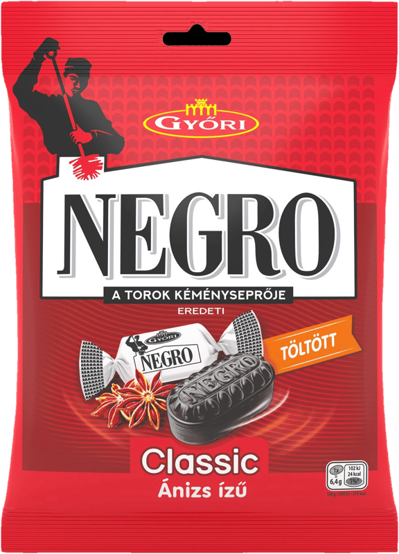 Negro classic cukorka