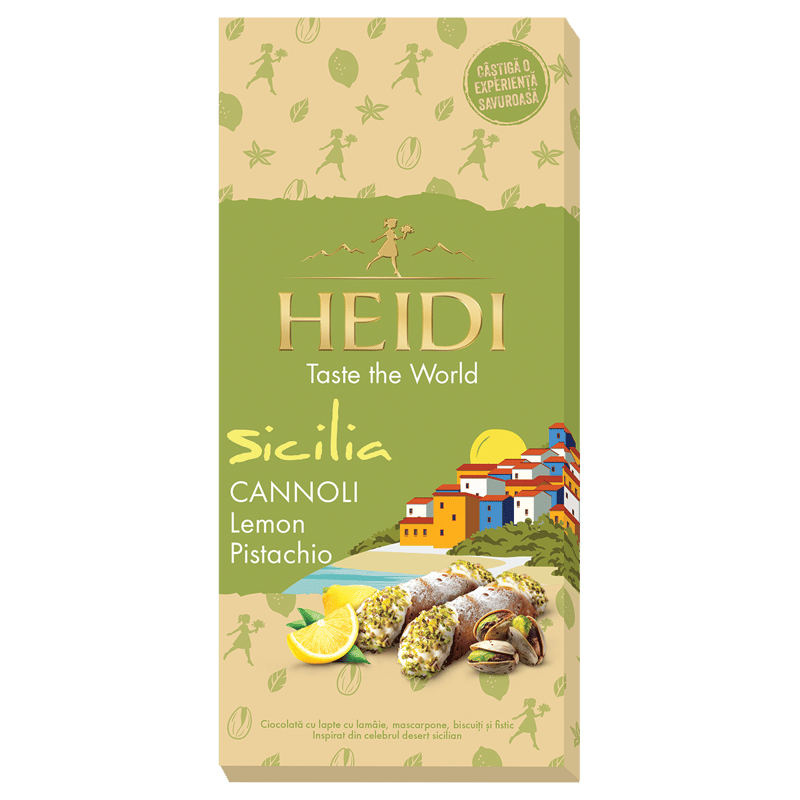 Heidi SICILIA CANNOLI Lemon Pistachio tejcsokoládé