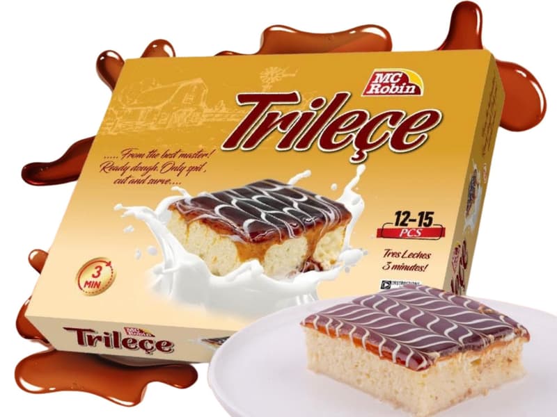 Trilece - Három tejes torta- sütemény karamella feltéttel