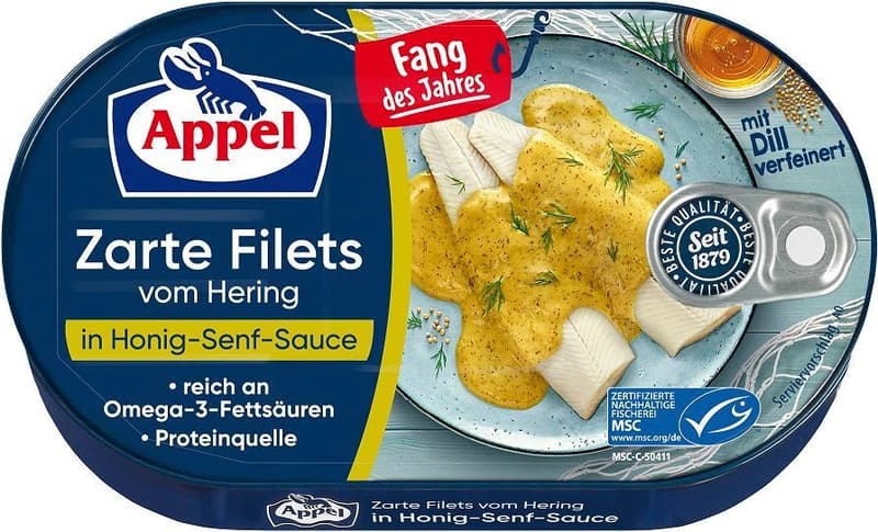 Appel Hering filé mézes mustáros szószban 200g