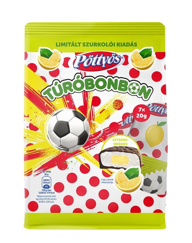 Pöttyös Lemon Cream Bonbon 7×20 g