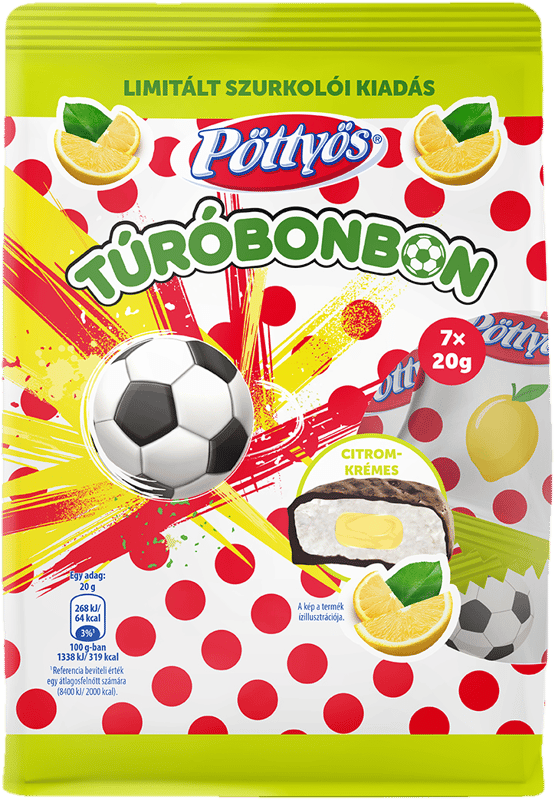 Pöttyös Lemon Cream Bonbon 7×20 g