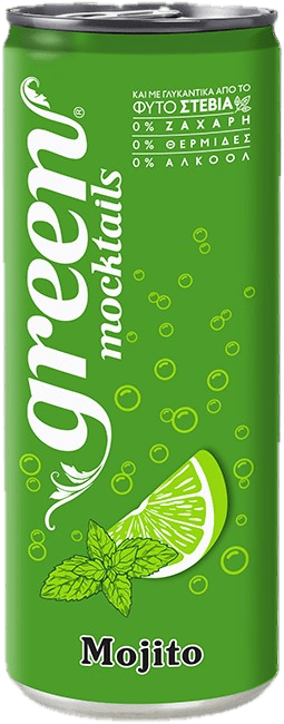 GREEN Mocktails MOJITO - szénsavas, steviával, dobozos