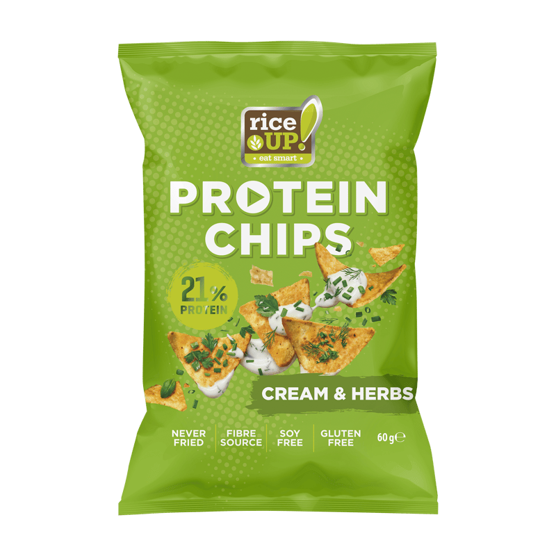 Rice Up Chips Fehérje - hagymás fűszeres ízesítés