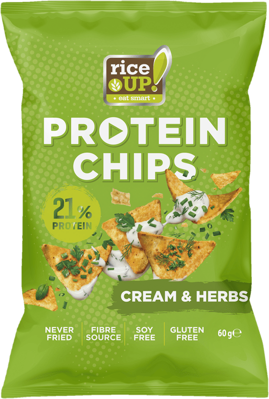 Rice Up Chips Fehérje - hagymás fűszeres ízesítés