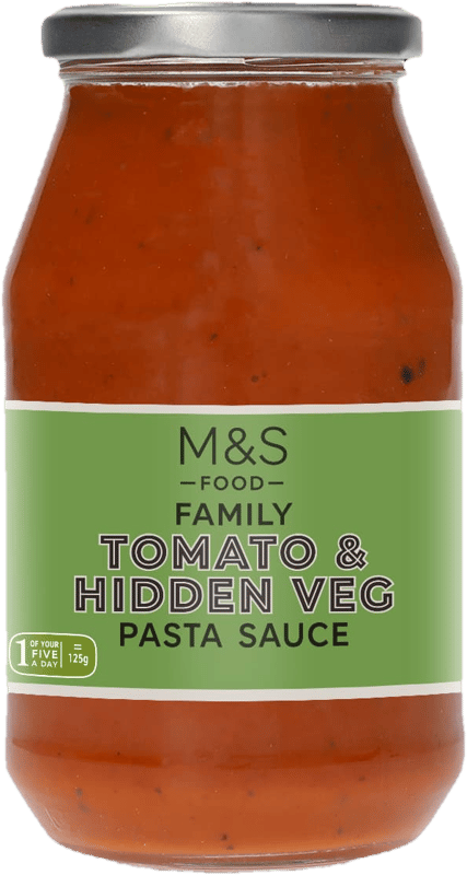 Marks & Spencer Paradicsomszósz kaliforniai paprikával, sárgarépával, hagymával és cukkinivel