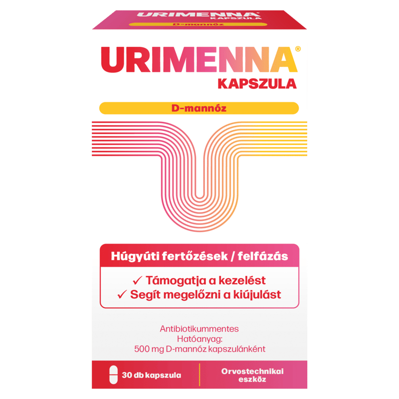 Urimenna D-mannóz 500mg kapszula