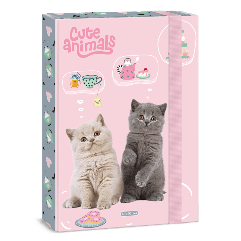 Ars Una A/4 füzetbox Cute animals-Tea party (5532)