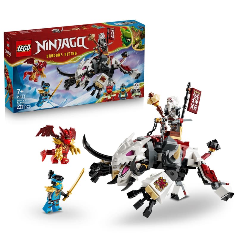LEGO NINJAGO 71863 Zilvar és Grimtak, a sárkányszörny