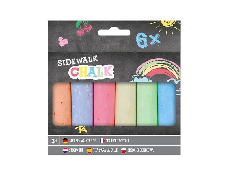 Sidewalk Chalk, 6 pcs