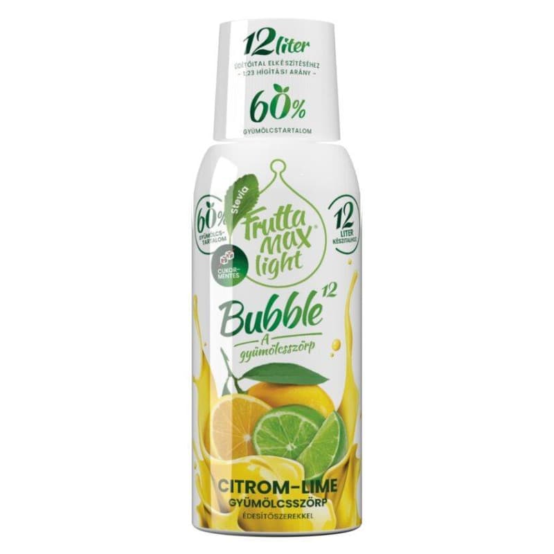 FruttaMax Bubble12 Light citrom-lime gyümölcsszörp