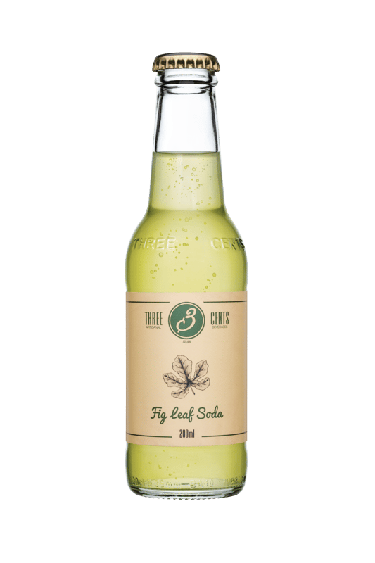 Three Cents Fig Leaf Flavored Carbonated Soft Drink 200 ml