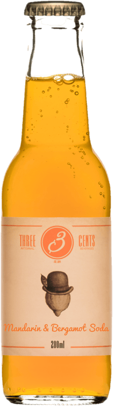 Three Cents Mandarin & Bergamot Flavored Carbonated Soft Drink 200 ml