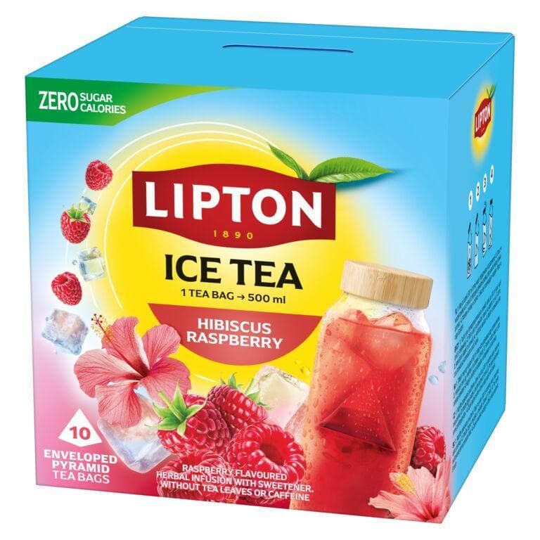 Lipton Cold Brew Fruit Tea Hibiscus-Raspberry 10 teabags X 3.5 g