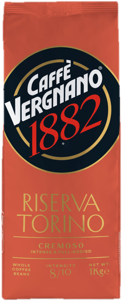 Caffe Vergnano Riserva Torino Cremoso közepes pörkölésű szemes kávé