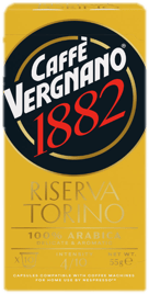 Caffe Vergnano Riserva Torino Arabica közepes pörkölésű szemes kávé
