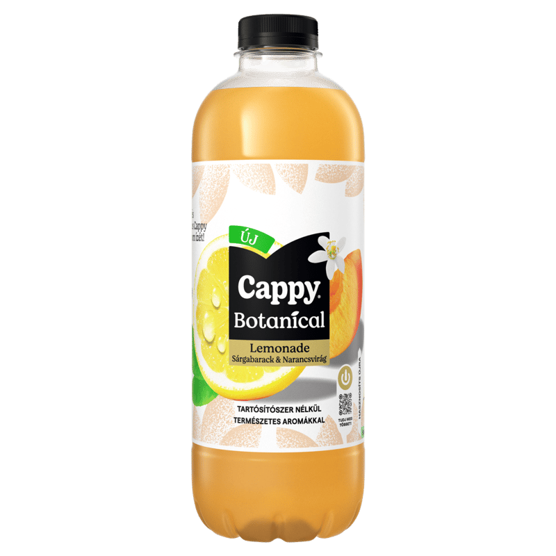 Cappy Botanical Non-Carbonated Lemon Soft Drink with Apricot Juice and Orange Blossom Extract