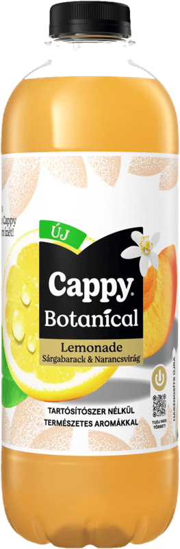 Cappy Botanical Non-Carbonated Lemon Soft Drink with Apricot Juice and Orange Blossom Extract