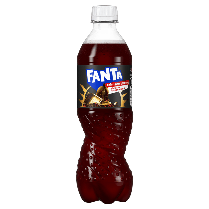 Fanta Low-Energy Apple and Cherry-Flavored Carbonated Soft Drink with Sugar and Sweeteners