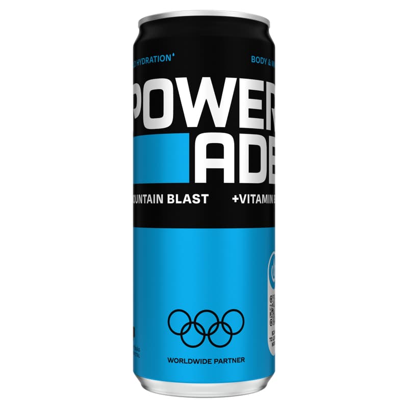 Powerade Mountain Blast Mixed Fruit Flavoured Non-Carbonated Isotonic Sport Drink 330 ml