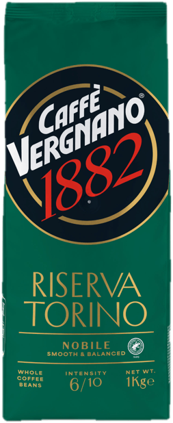 Caffe Vergnano Riserva Torino Nobilo világos pörkölésű szemes kávé