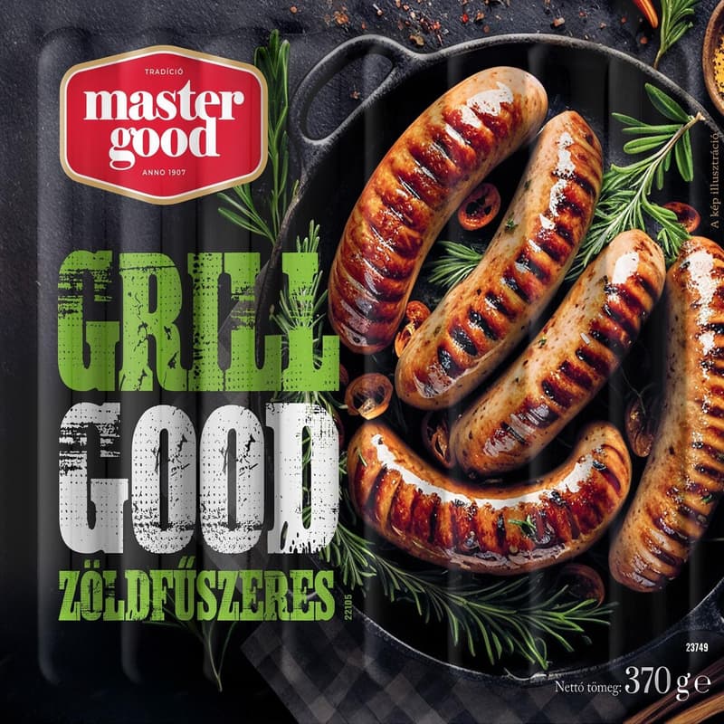 MASTER GOOD GRILLKOLBÁSZ ZÖLDFŰSZERES
