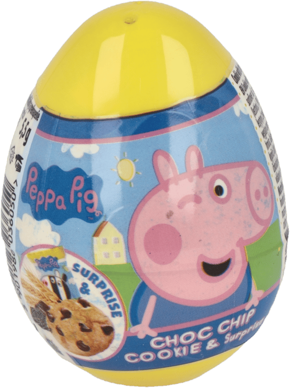 Tojás csokis keksszel, meglepetéssel - Peppa Malac