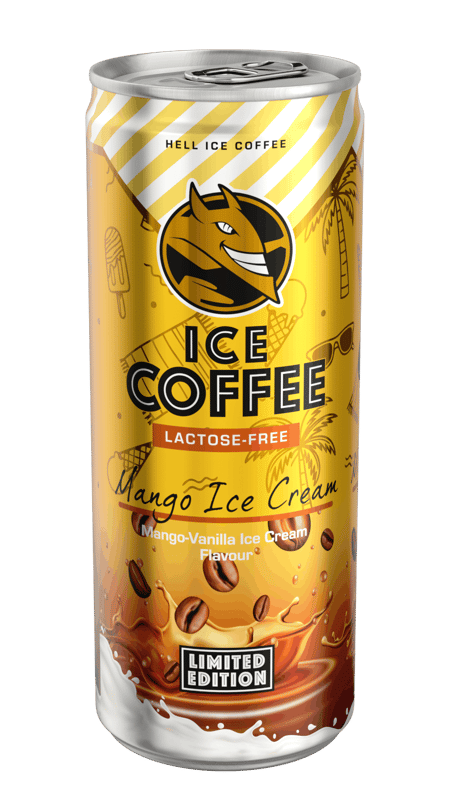 HELL Ice Coffee Mango Ice Cream laktózmentes jegeskávé