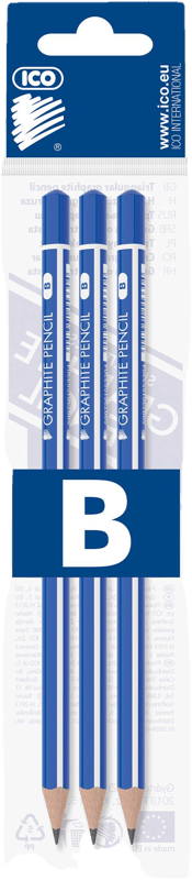 ICO SIGNETTA Design Grafitceruza Háromszögletű B 3db/csomag