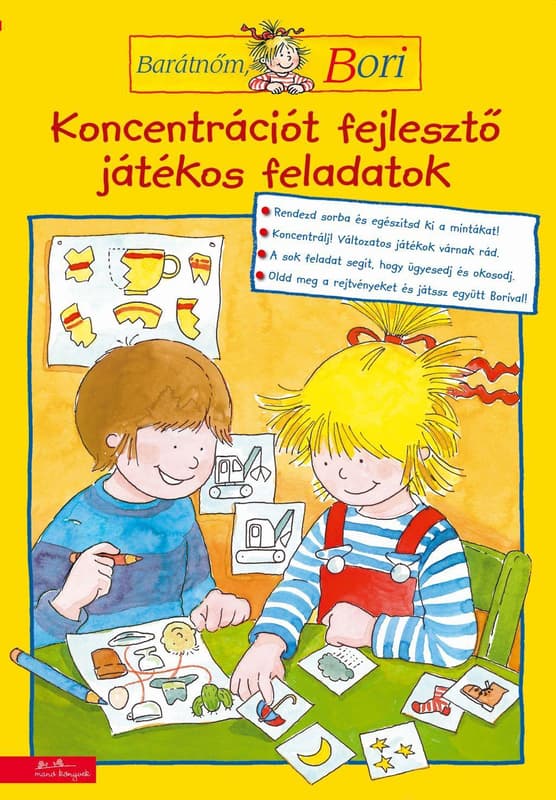 Koncentrációt fejlesztő, játékos feladatok - Barátnőm, Bori foglakoztató
