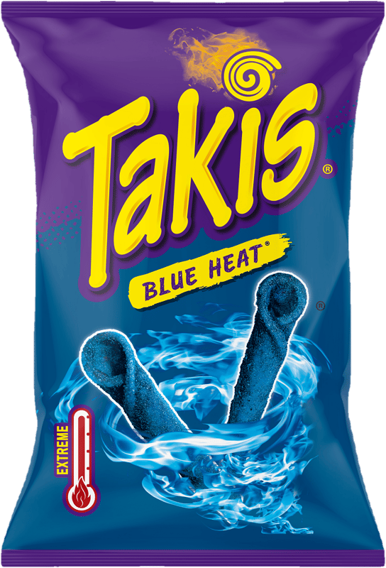 Takis Blue Heat chili és lime ízű tortilla chips