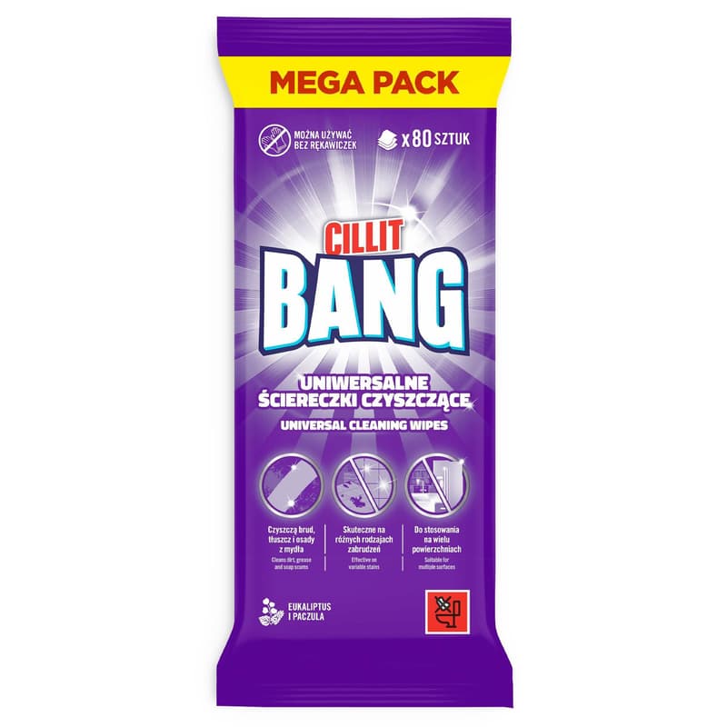Cillit Bang Univerzális tisztítókendők 80db