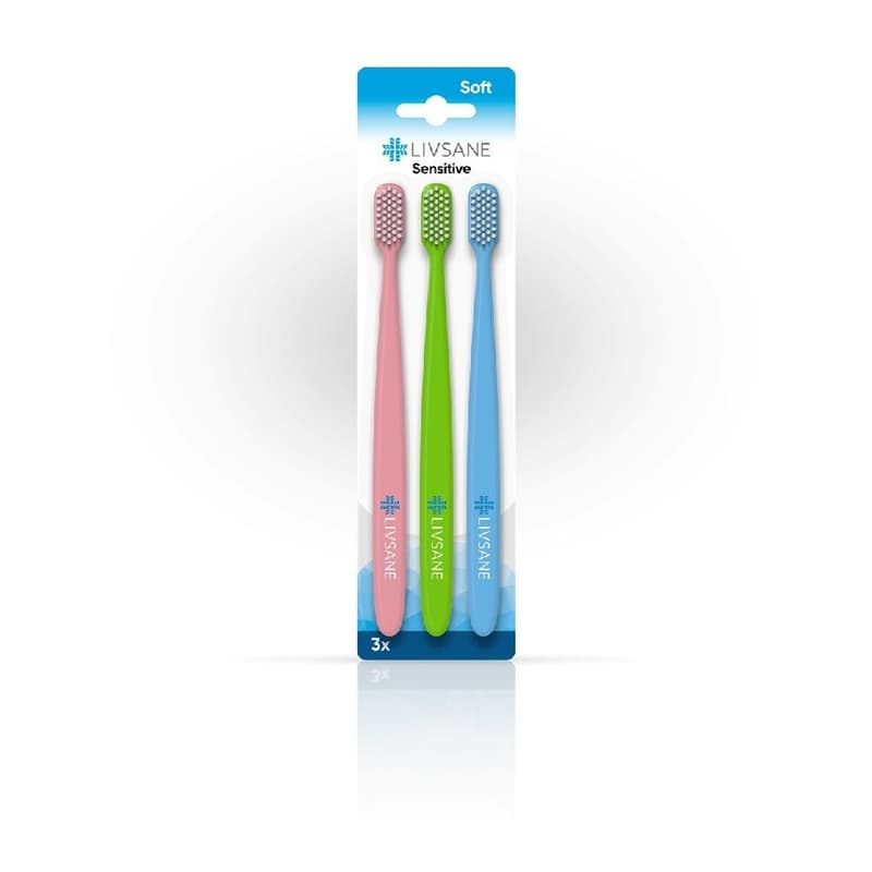 LIVSANE Sensitive fogkefe csomag 3 db