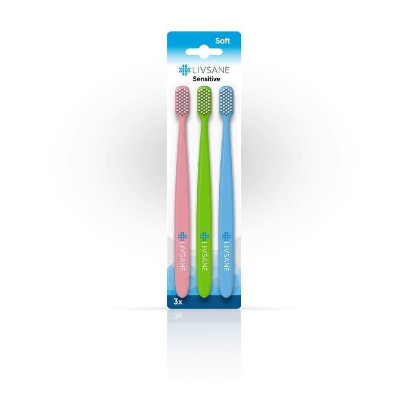 LIVSANE Sensitive fogkefe csomag 3 db