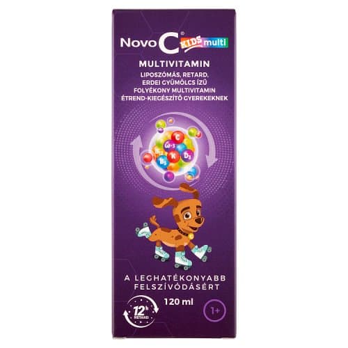 Novo C Kids Multivitamin liposzómás folyadék erdei gyümölcsös ízben 120ml