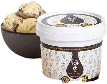 Fine Ice Biscottini Jégkrém vegán & Cukormentes