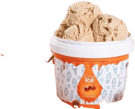 Fine Ice Sós Karamell Jégkrém vegán & Cukormentes