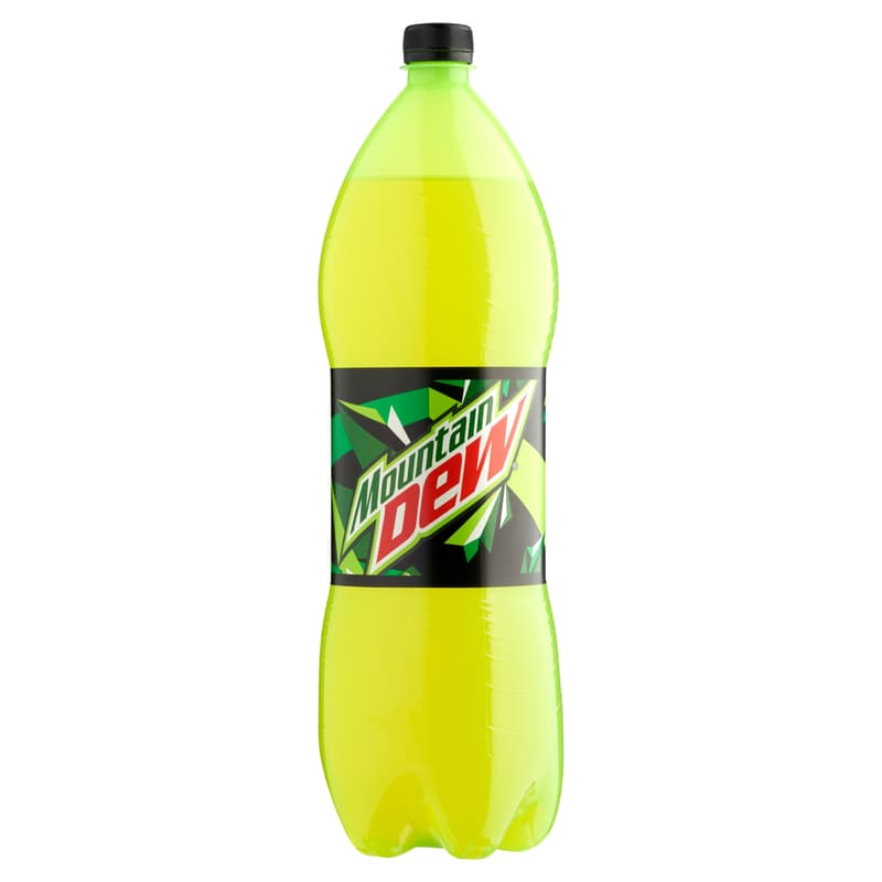Mountain Dew is a carbonated soft drink flavored with citrus aromas