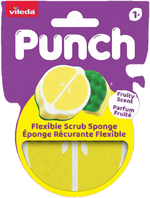 Vileda Punch Lemon rugalmas súrolószivacs 1x
